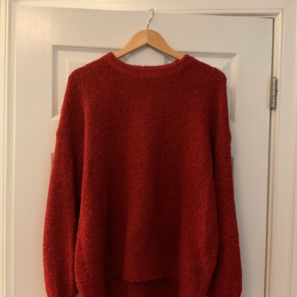 Old Navy Vibrant Red Crew Neck Sweater
